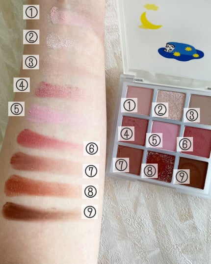 ムジークタイガープレイカラーアイズ/ETUDE/アイシャドウパレットを使ったクチコミ(7枚目)