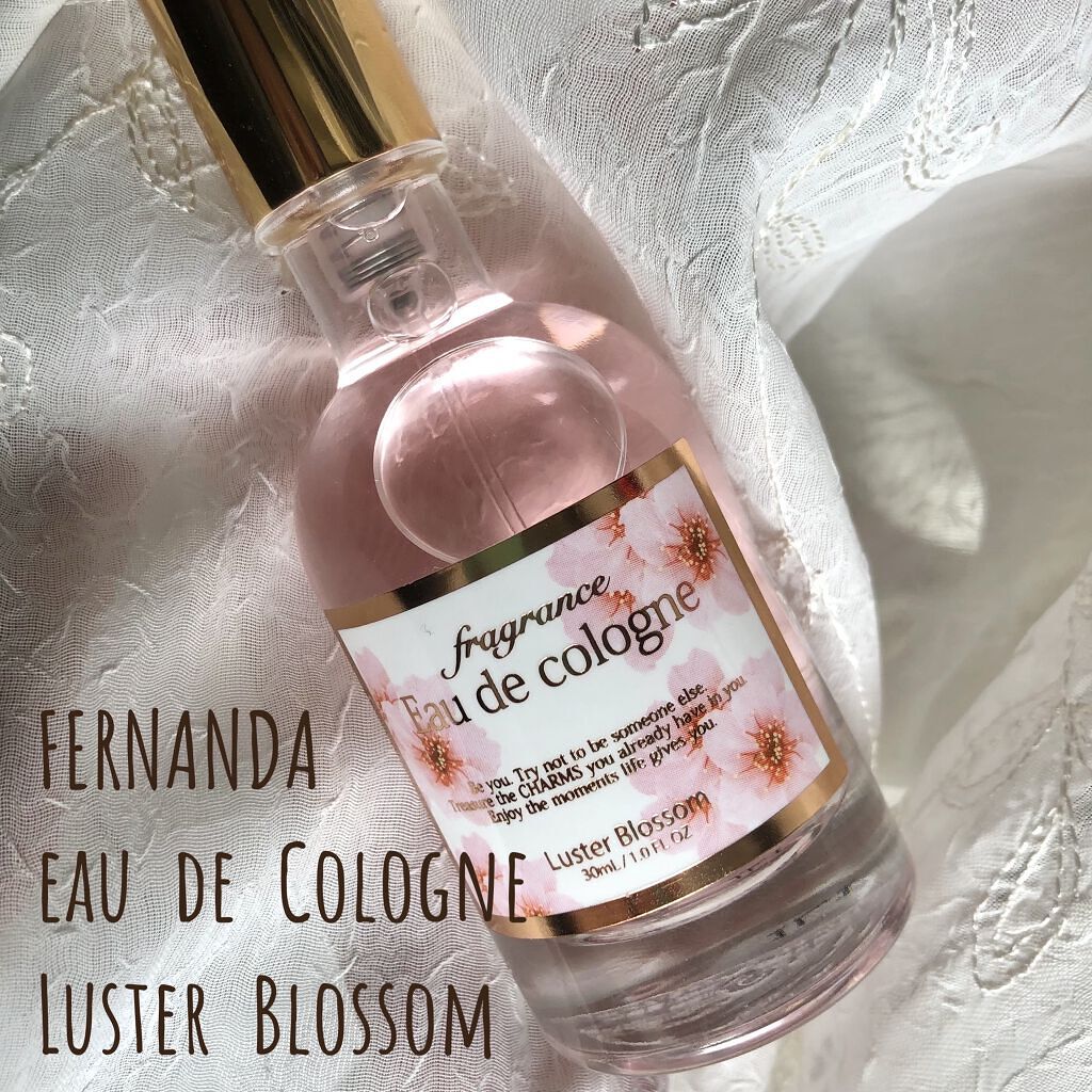 ✧︎*｡   FERNANDA   eau  de Cologne  ｡*✧︎
こちら、ありがたいことにLIPSプレゼント企画で頂きました🍀

香りはラスターブロッサム。
（桜、サクラリーフ、シダーウッド）
┈┈┈┈┈┈┈┈┈┈┈┈┈┈┈