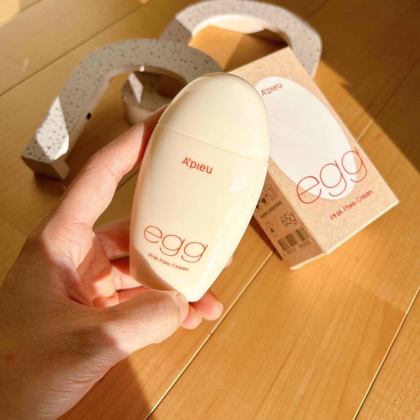 毛穴レスむき卵肌クリーム/A’pieu/フェイスクリームを使ったクチコミ(2枚目)