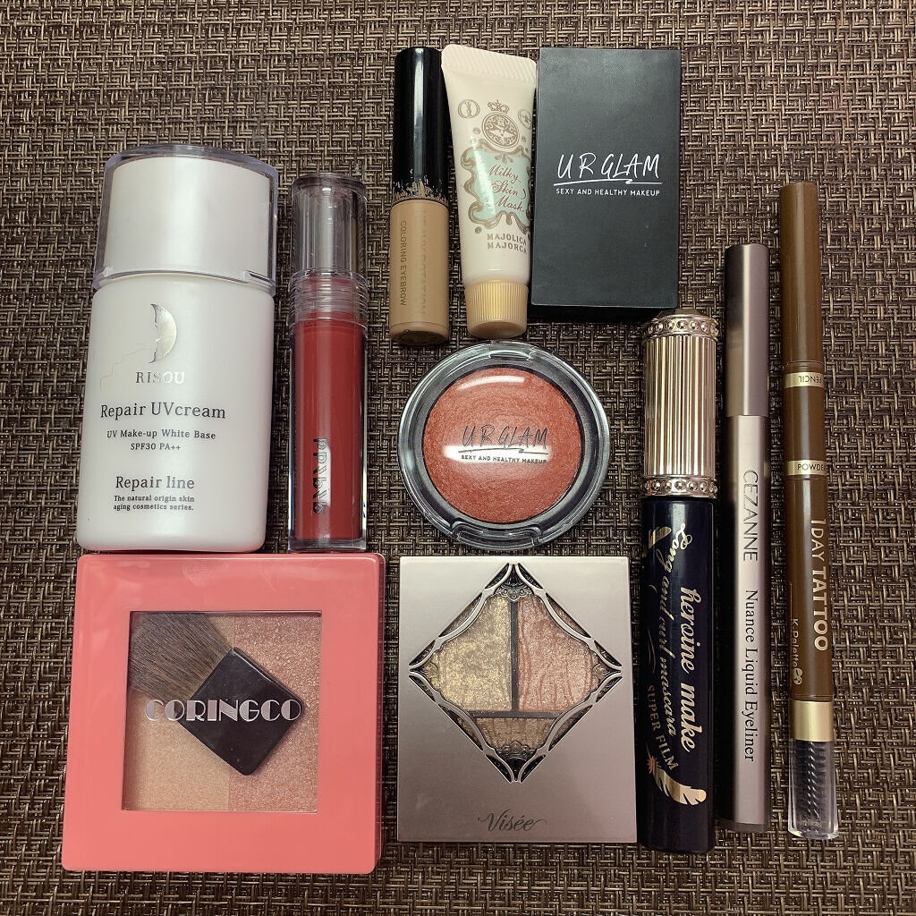 ピンクスクエアデュアルハイライター/CORINGCO/パウダーハイライトを使ったクチコミ（3枚目）