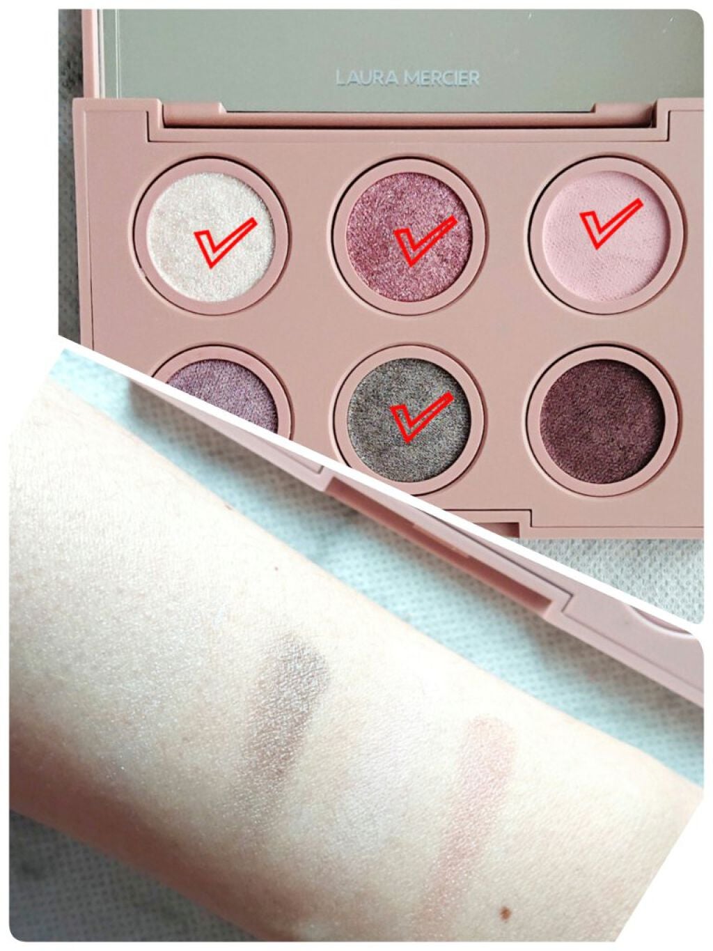 プリマ バレリーナ ミニ アイシャドウ パレット/ローラ メルシエ/アイシャドウパレットを使ったクチコミ(3枚目)