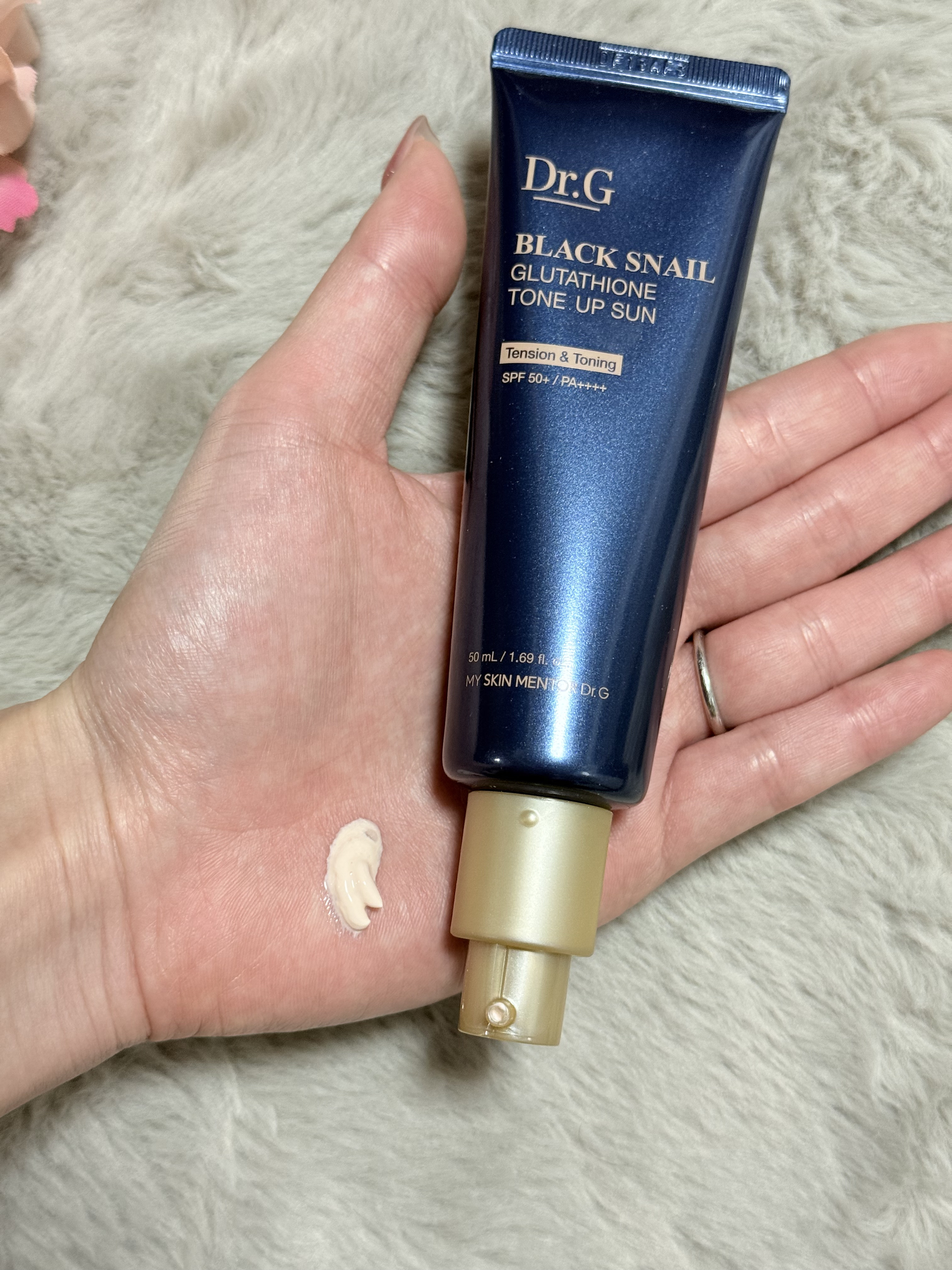 ブラックスネイルグルタチオントーンアップサン/Dr.G/日焼け止めクリームを使ったクチコミ（2枚目）