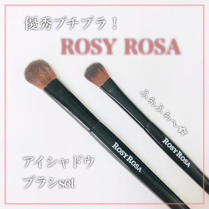 ファイバーアイシャドウブラシセット/ロージーローザ/メイクブラシを使ったクチコミ(1枚目)