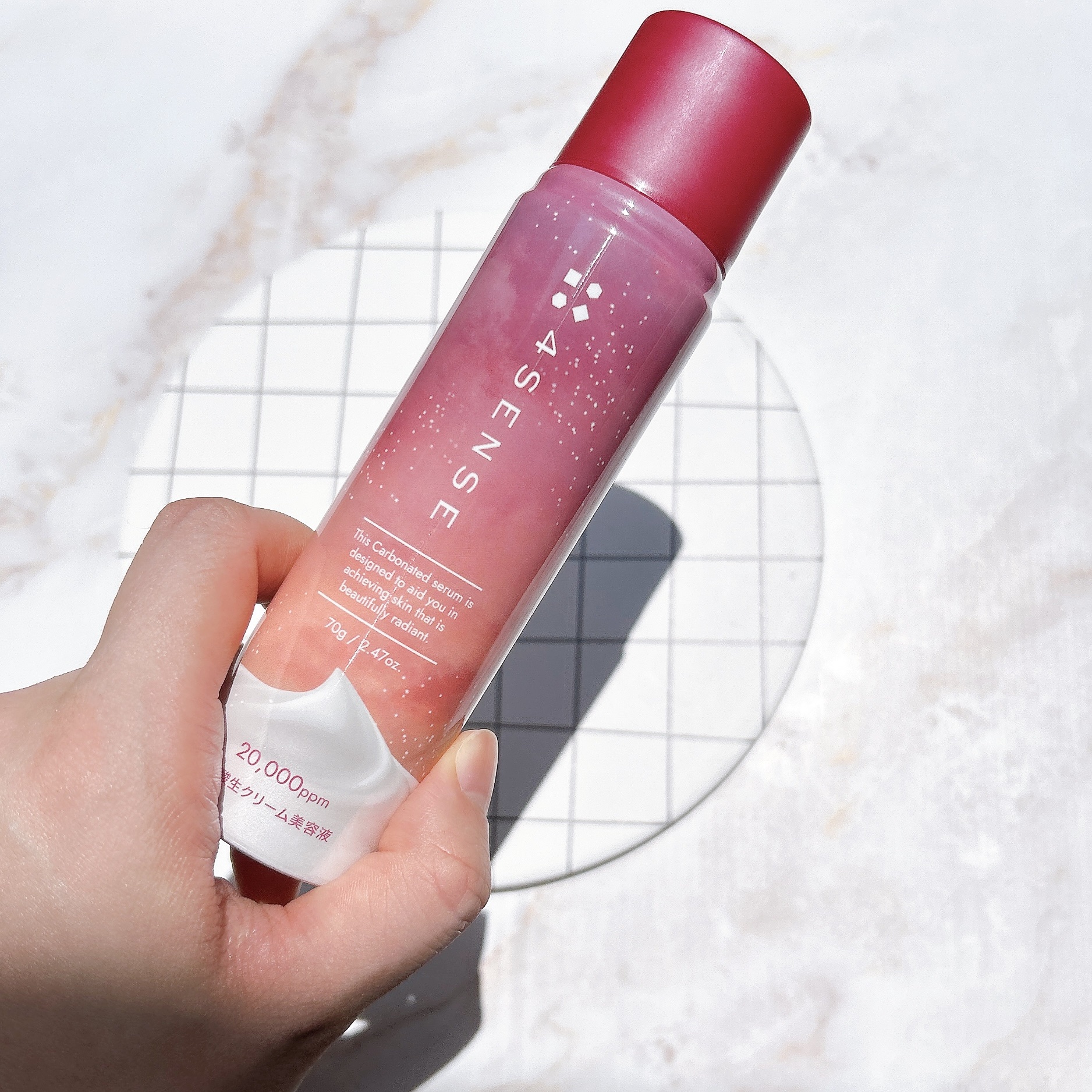 フォーセンス　炭酸生クリームセラム/4SENSE/美容液を使ったクチコミ（2枚目）