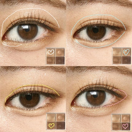 シルキースフレアイズ/キャンメイク/アイシャドウパレットを使ったクチコミ(3枚目)