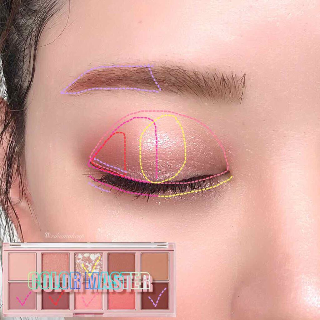 カラー マスター シャドウ パレット /the SAEM/アイシャドウパレットを使ったクチコミ(5枚目)