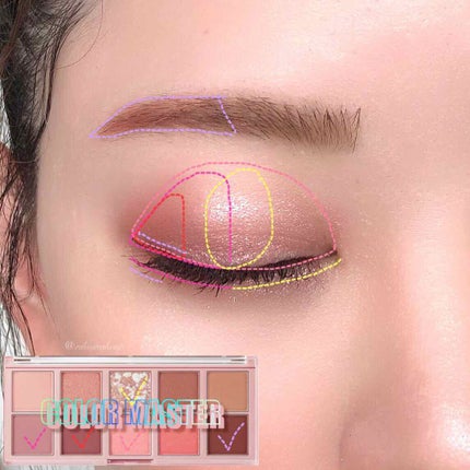 カラー マスター シャドウ パレット /the SAEM/アイシャドウパレットを使ったクチコミ(5枚目)