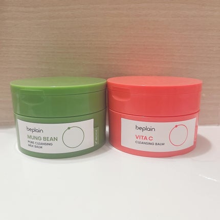 緑豆毛穴クレンジングミルクバーム/beplain/クレンジングバームを使ったクチコミ(1枚目)