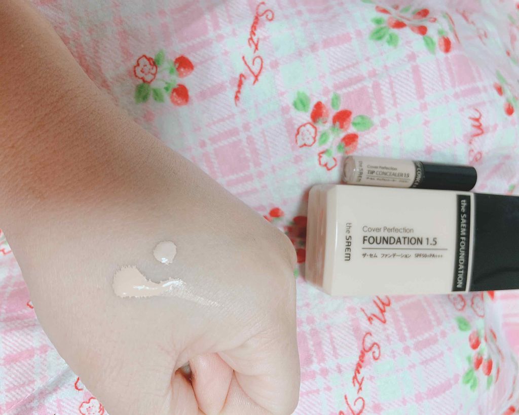 ザセム RFファンデーション/the SAEM/リキッドファンデーションを使ったクチコミ（3枚目）