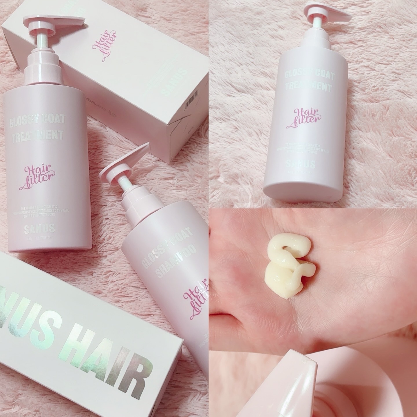 GLOSSY COAT SHAMPOO / TREATMENT/SANUS HAIR FILTER/市販シャンプーを使ったクチコミ（3枚目）