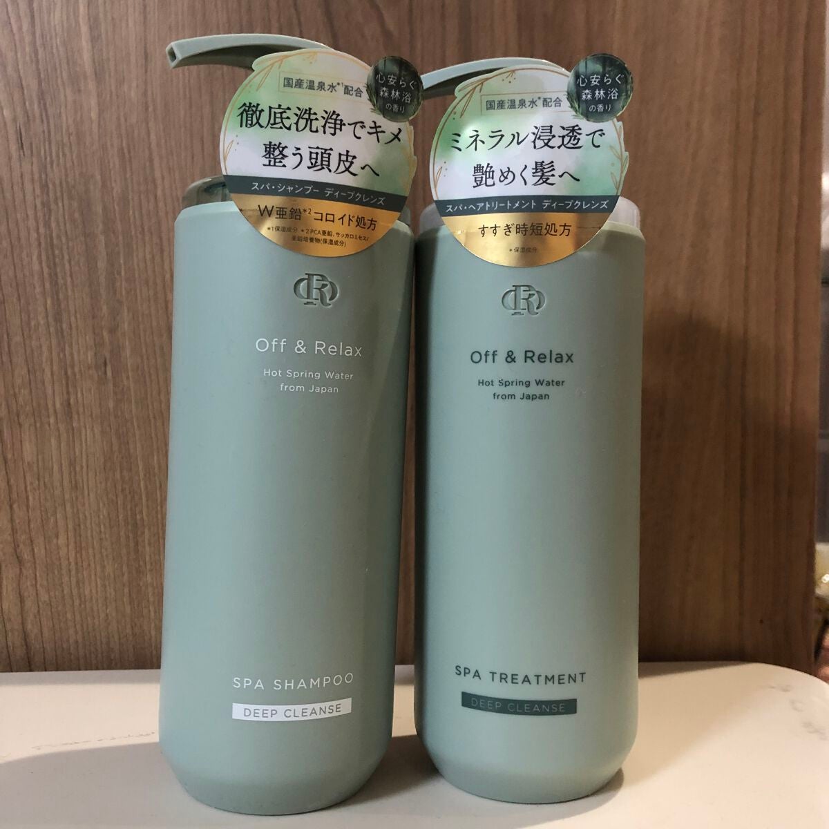 スパ・シャンプー/ヘアトリートメント ディープクレンズ/Off&Relax/市販シャンプーを使ったクチコミ(1枚目)