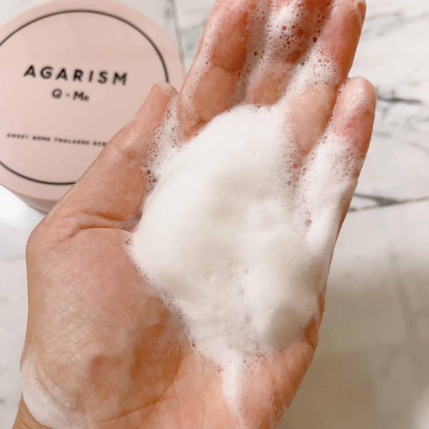 Q+Me スウィート ボム タラソ スクラブ/AGARISM/バストケア・ヒップケアを使ったクチコミ(4枚目)