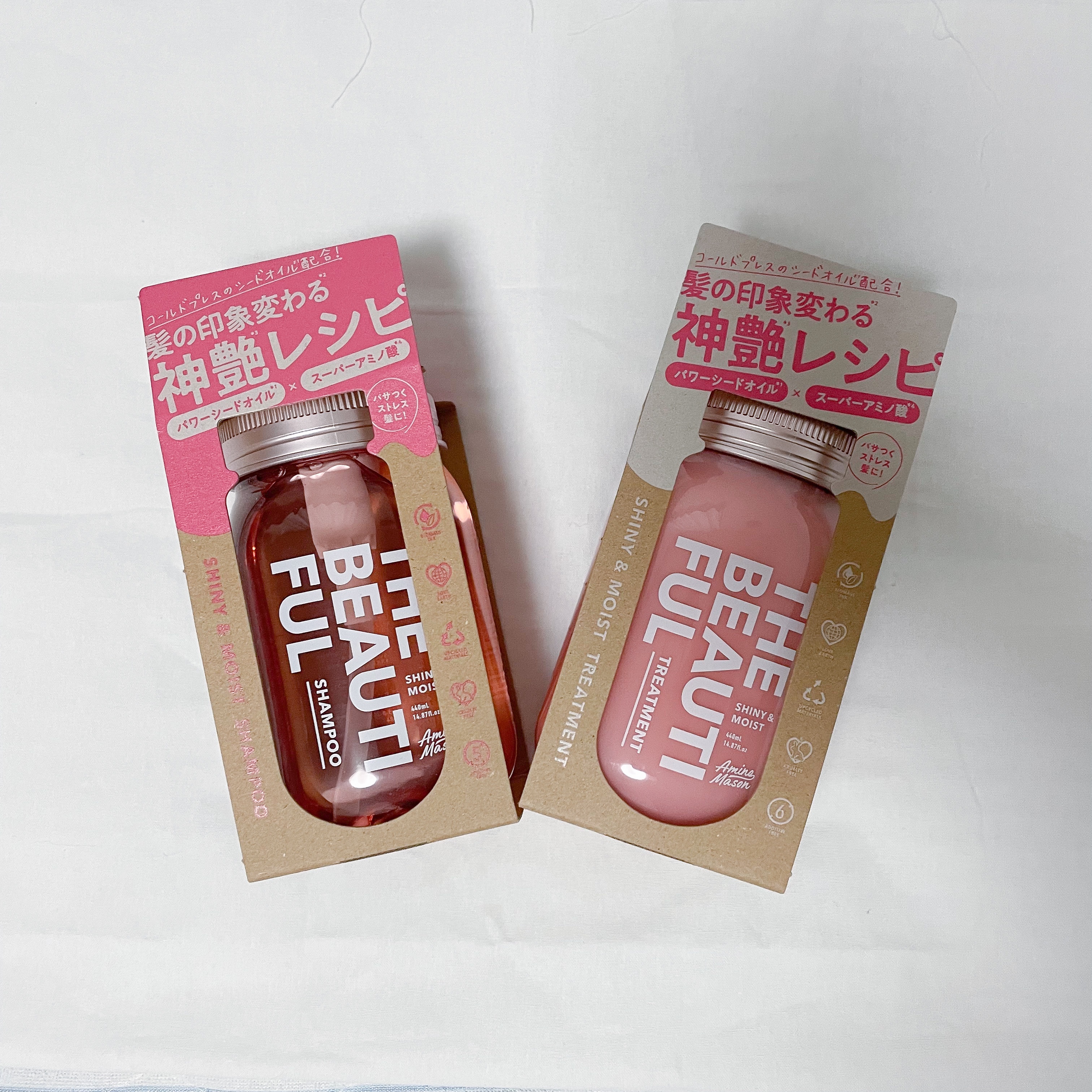 シャイニー＆モイスト シャンプー／ヘアトリートメント/アミノメイソン/市販シャンプーを使ったクチコミ（1枚目）