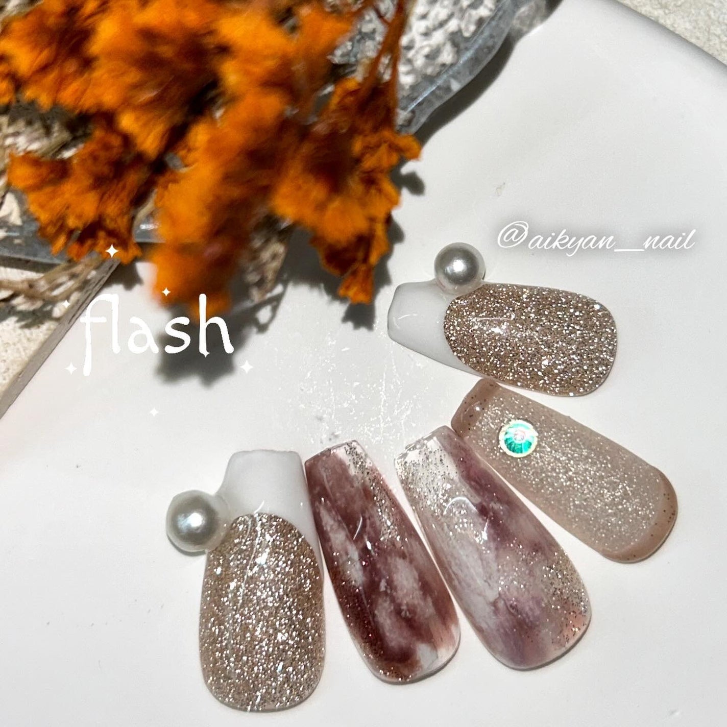 クリスタルフラッシュ/ネイル工房/ジェルネイルを使ったクチコミ(5枚目)