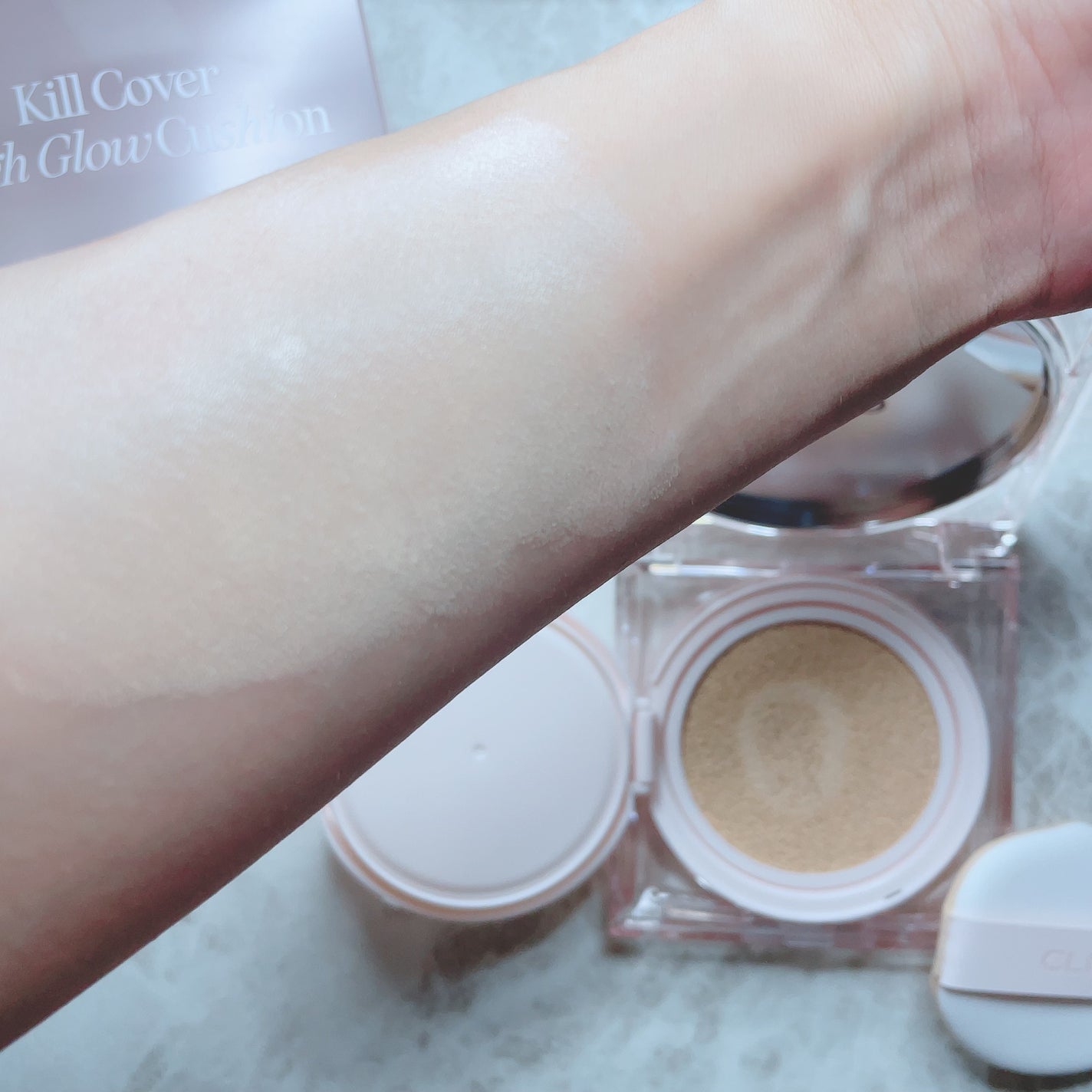 キル カバー ハイ グロウ クッション/CLIO/クッションファンデーションを使ったクチコミ(2枚目)