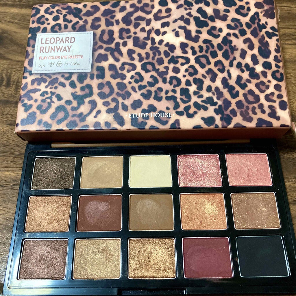 プレイカラーアイパレット レオパードランウェイ/ETUDE/アイシャドウパレットを使ったクチコミ(2枚目)