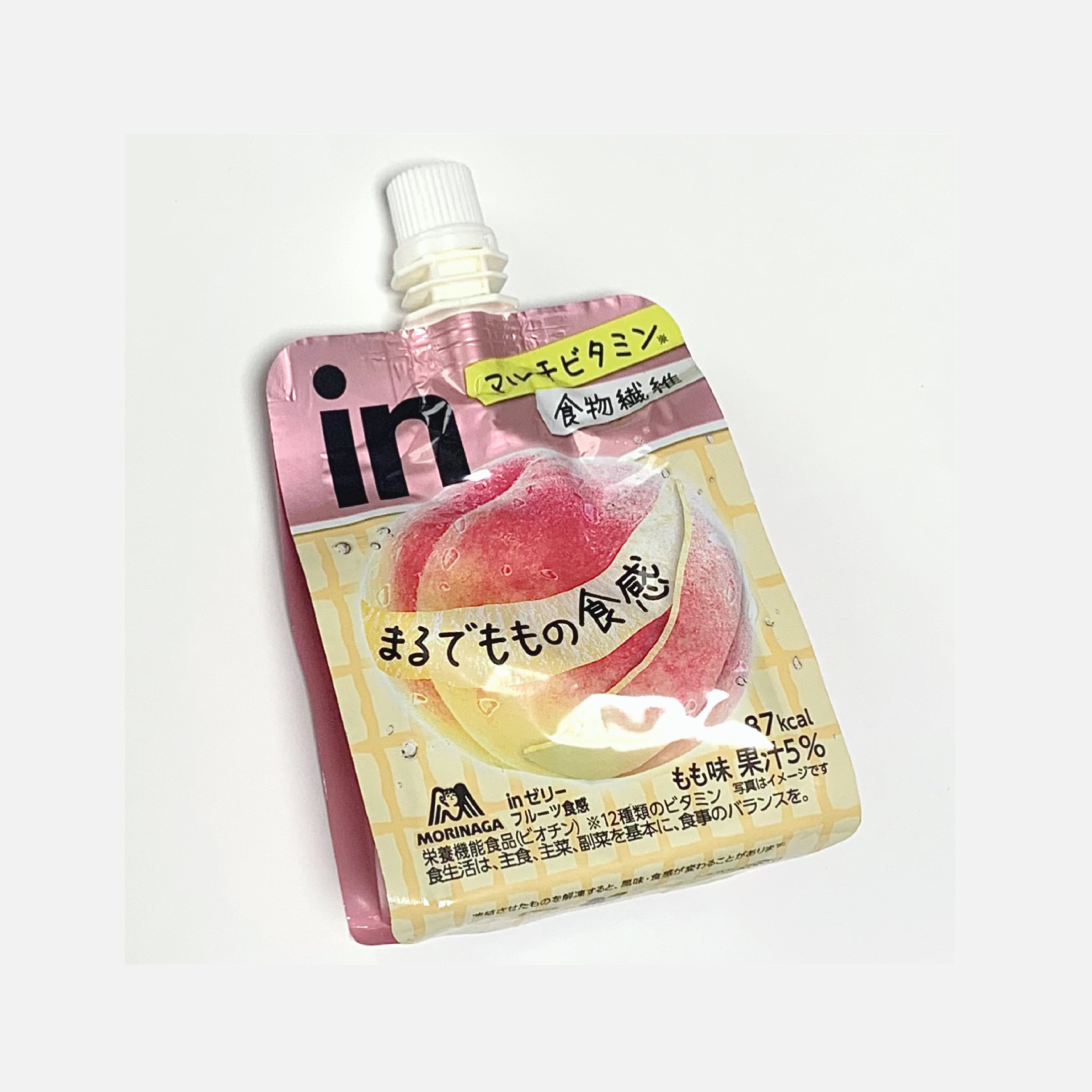 ウィダーinゼリー まるで桃の食感/森永製菓/ゼリー飲料を使ったクチコミ（1枚目）