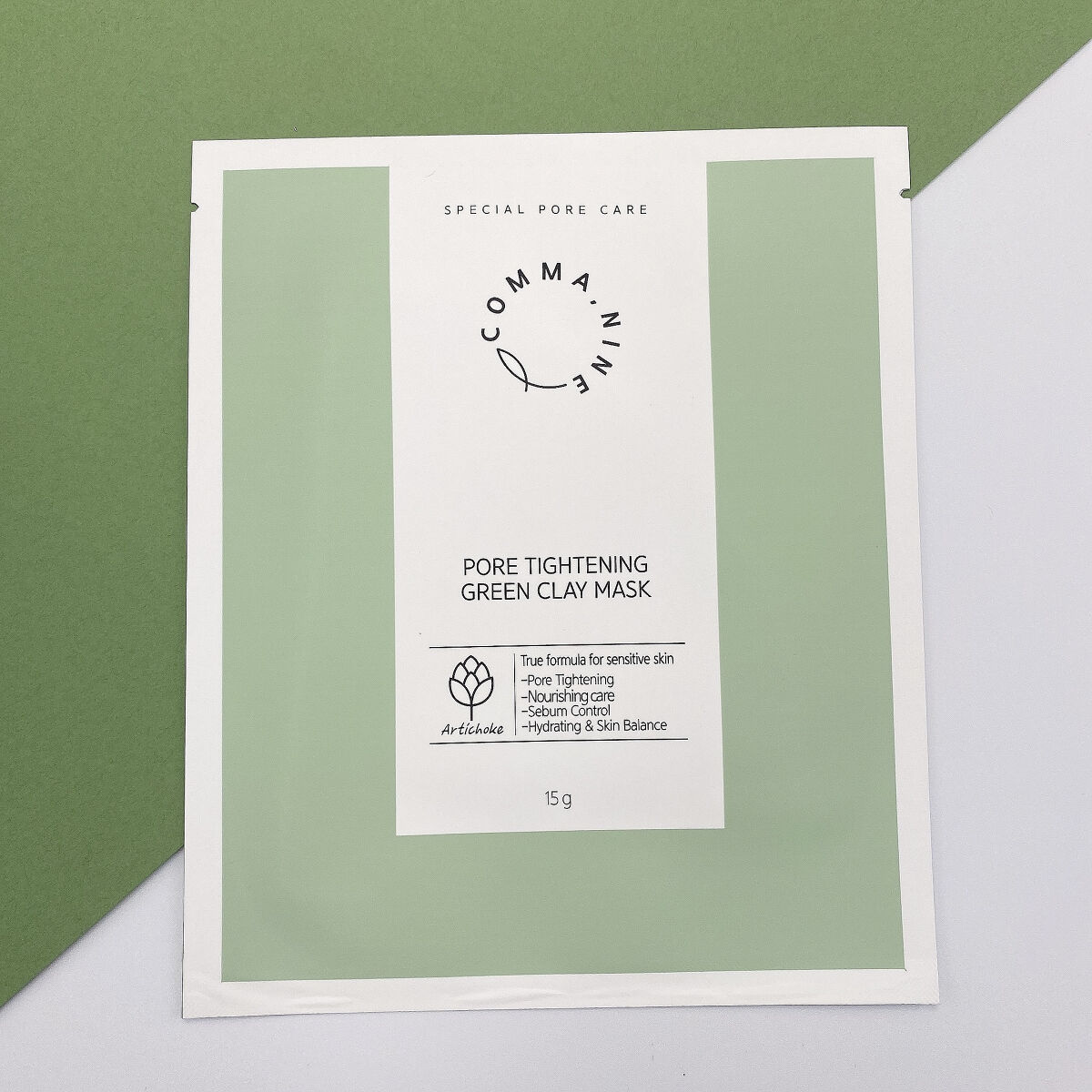ポアタイトニンググリーンクレイマスク/COMMANINE/シートマスク・パックを使ったクチコミ（2枚目）