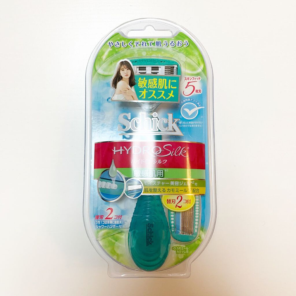 ハイドロシルク 敏感肌用 ホルダー （刃付き＋替刃１コ）/ハイドロシルク/シェーバーを使ったクチコミ（1枚目）