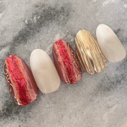 ミラーパウダー/プリジェル/ネイルシールを使ったクチコミ(2枚目)