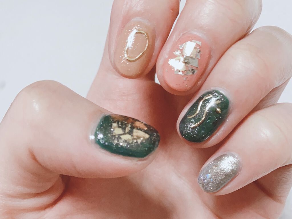 ジェルネイル（ライト対応）/セリア/ジェルネイルを使ったクチコミ（2枚目）