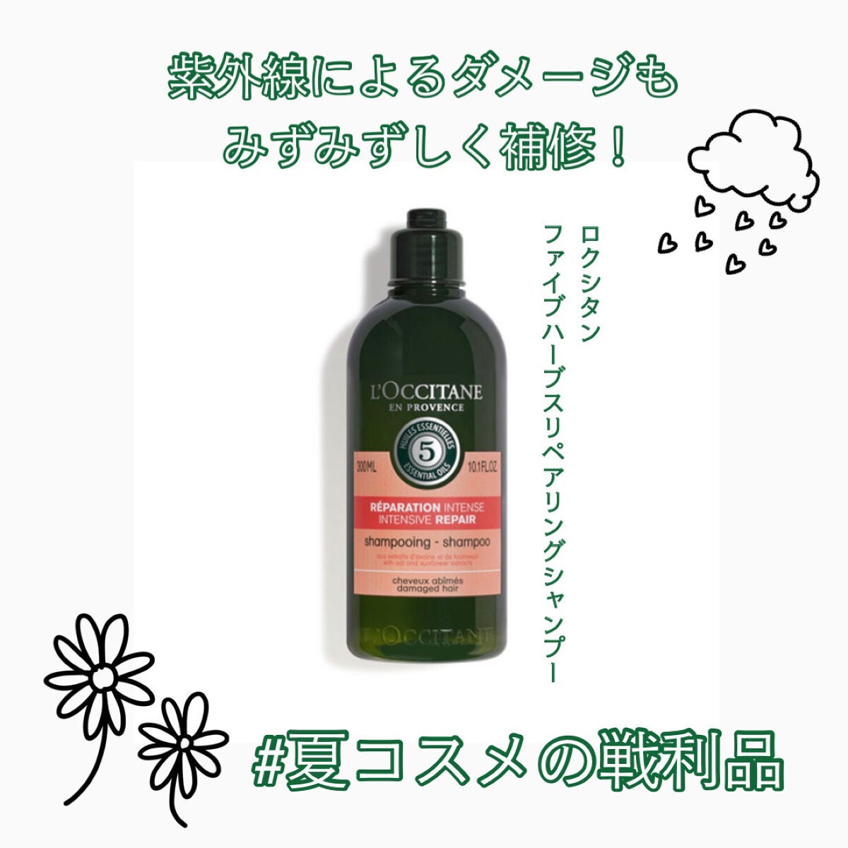 ファイブハーブスリペアリングシャンプー/コンディショナー/L'OCCITANE/シャンプー・コンディショナーを使ったクチコミ(1枚目)