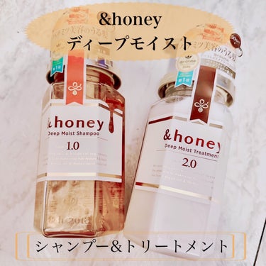 &honey ディープモイスト シャンプー1.0／ヘアトリートメント2.0のクチコミ「【&honey ディープモイストシャンプー&トリートメント】
⭐️&honey ディープモイス.....」（1枚目）