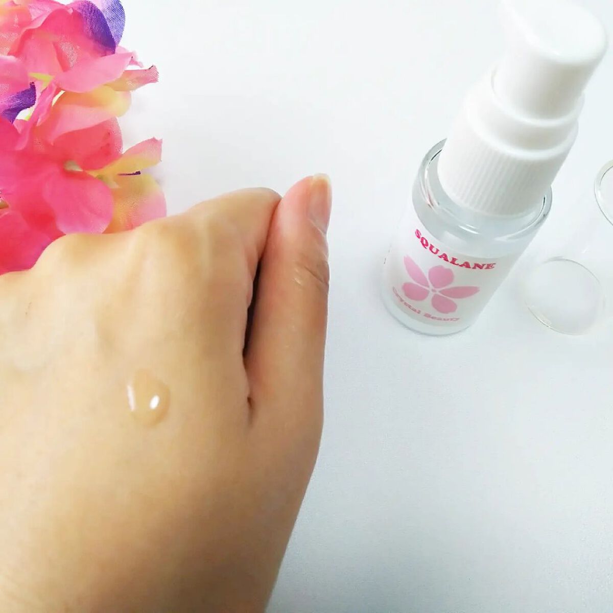 クリスタルビューティSQ (スクワラン)オイル/キレイShop/フェイスオイルを使ったクチコミ（2枚目）