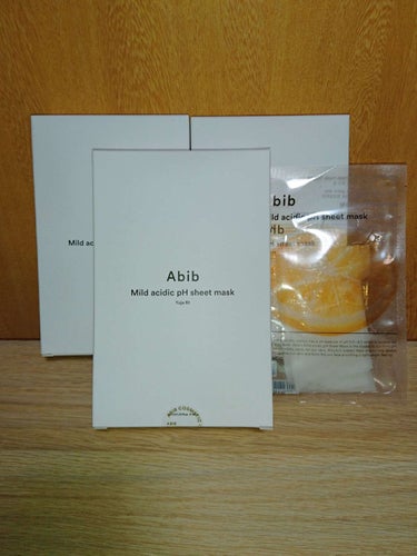 ❅Abib
・弱酸性pHシートマスク
Yuja fit


Abibの弱酸性pHシートマスク全種類お試しして
一番好きだったYuja fitを30枚メガ割で買いました！

お風呂あがりは