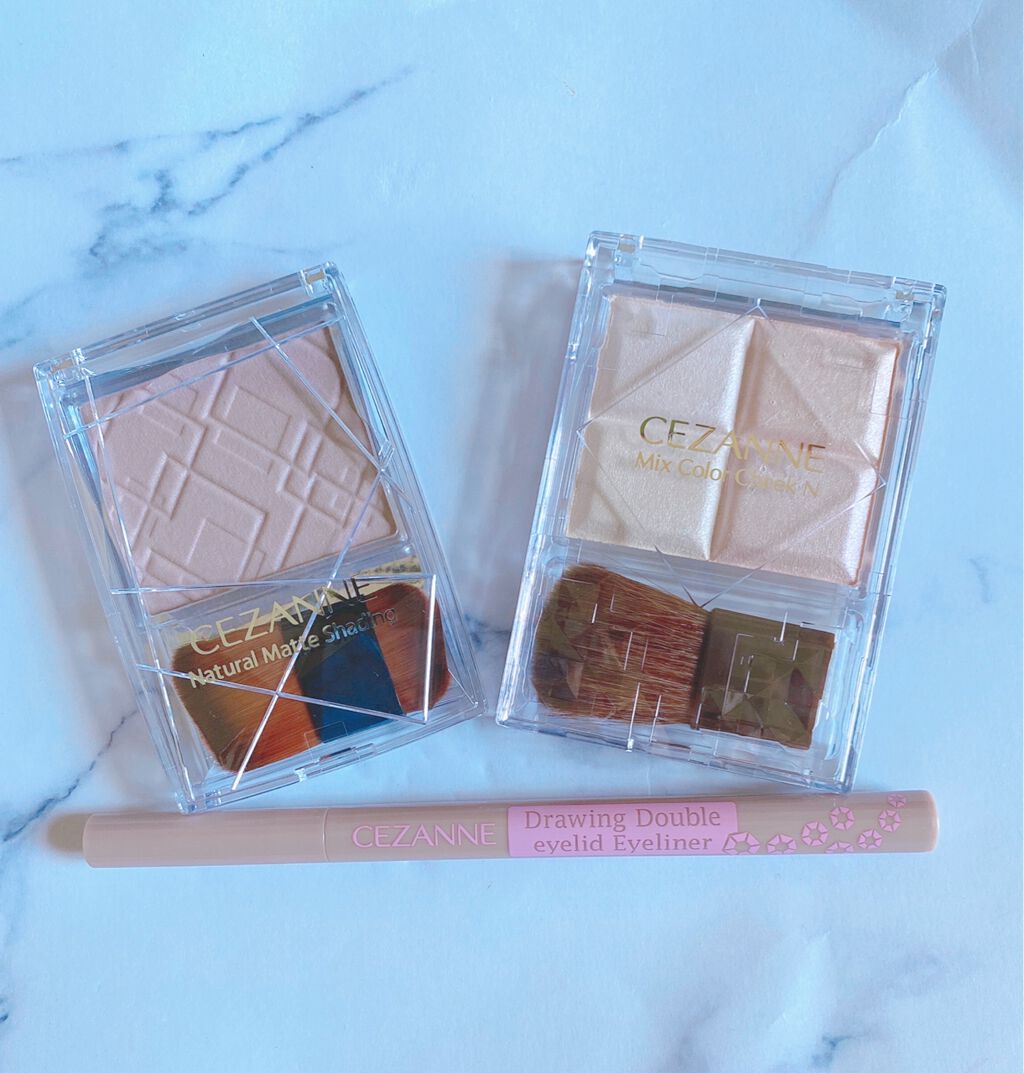 ミックスカラーチーク/CEZANNE/パウダーチークを使ったクチコミ（1枚目）