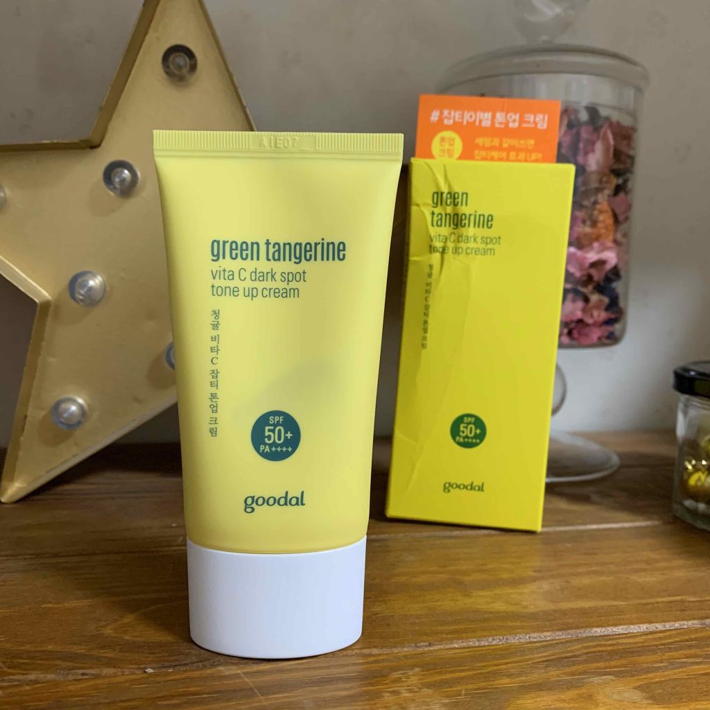 グリーンタンジェリン ビタC ダークスポットケアセラム/goodal/美容液を使ったクチコミ（2枚目）