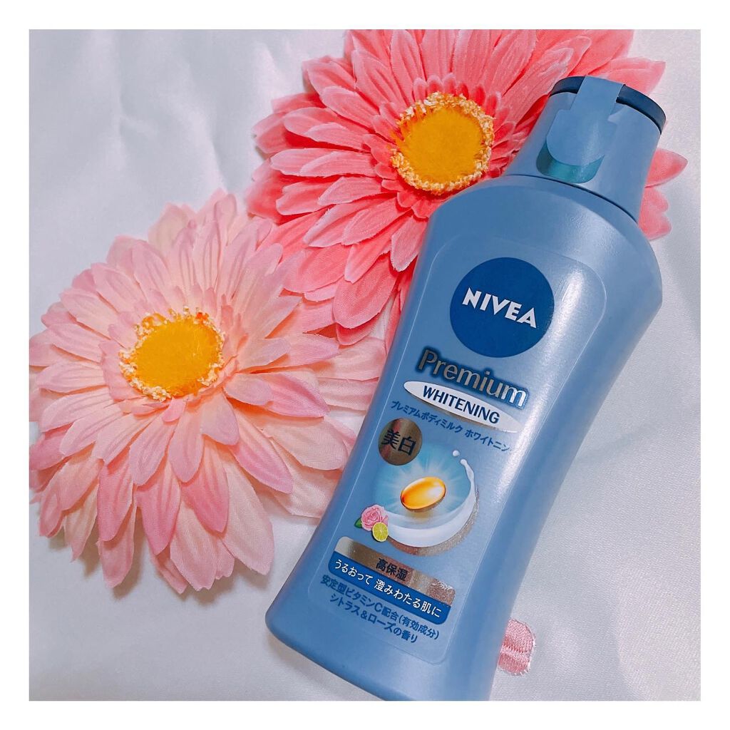 プレミアムボディミルク ホワイトニング【医薬部外品】 /ニベア/ボディミルクを使ったクチコミ(1枚目)