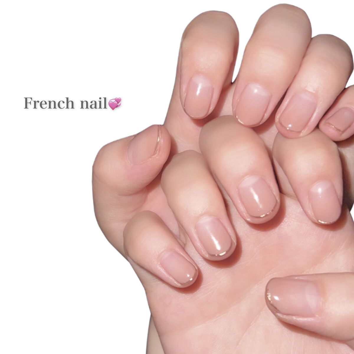 超シンプル！！春におすすめフレンチネイル🌸✨