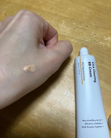 Cica Clearing BB Cream 13ニュートラルアイボリー/PURITO/化粧下地を使ったクチコミ（2枚目）