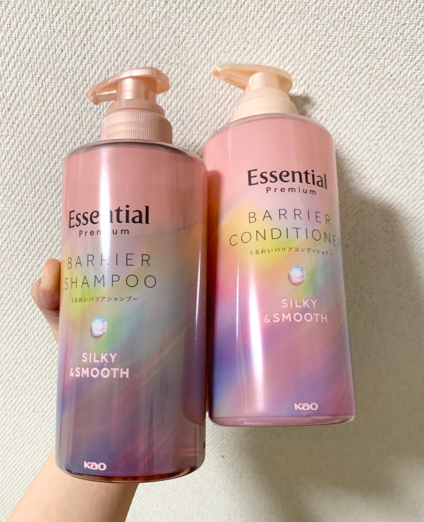 エッセンシャルプレミアム バリアシャンプー・コンディショナー シルキー&スムース/エッセンシャル/市販シャンプーを使ったクチコミ(1枚目)