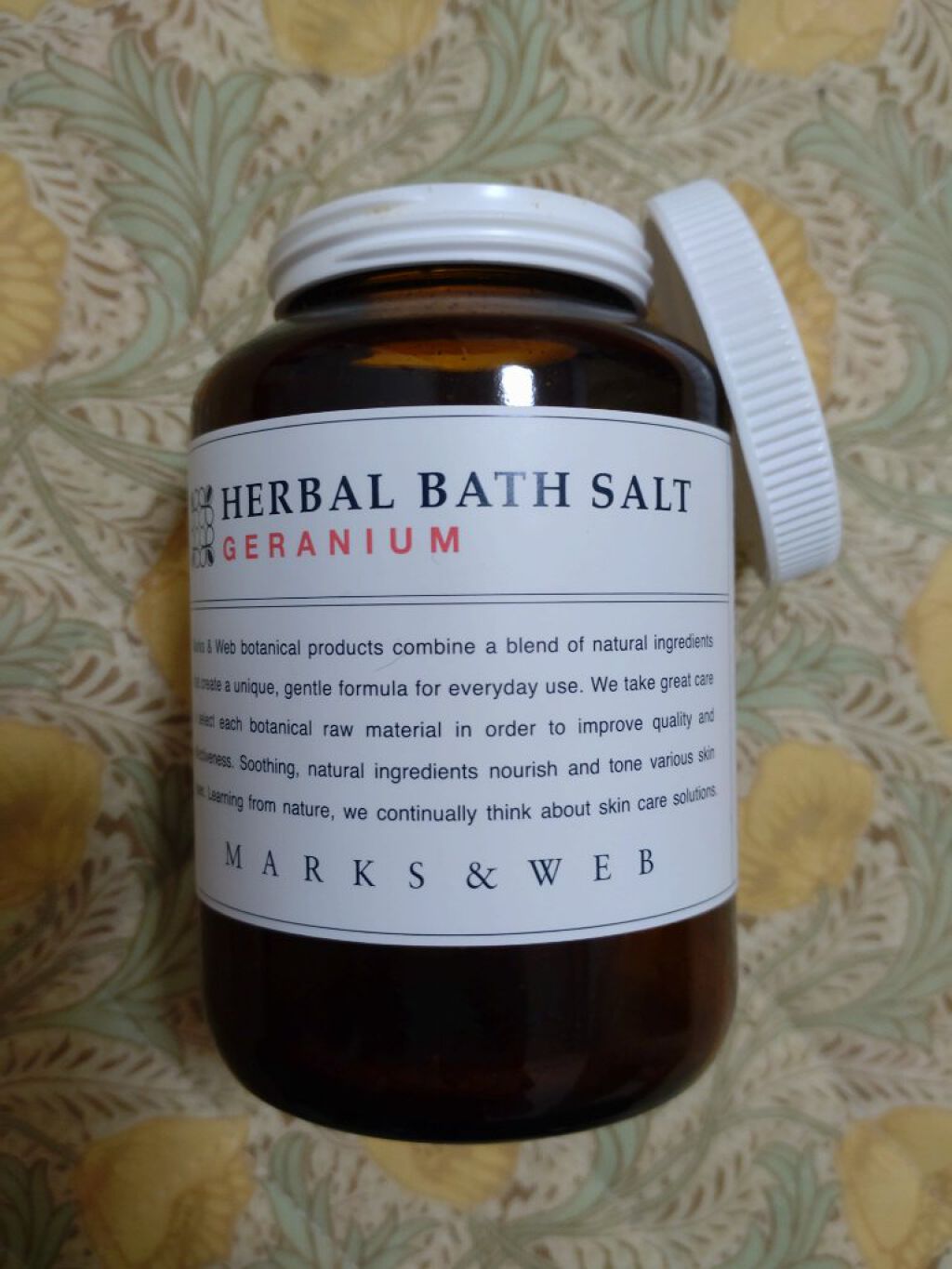 ハーバルバスソルト ゼラニウム/MARKS&WEB/無機塩系入浴剤を使ったクチコミ（1枚目）