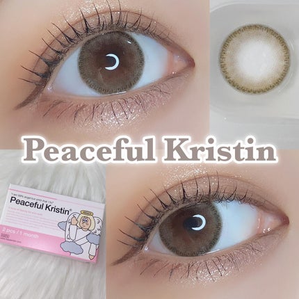 Peaceful Kristen/Hapa kristin/カラーコンタクトレンズを使ったクチコミ(1枚目)