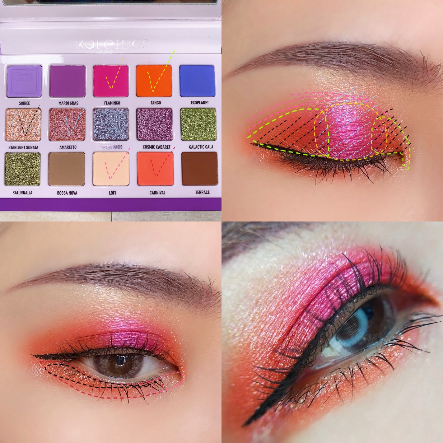 The Escape Pod/Kaleidos Makeup/アイシャドウパレットを使ったクチコミ(4枚目)