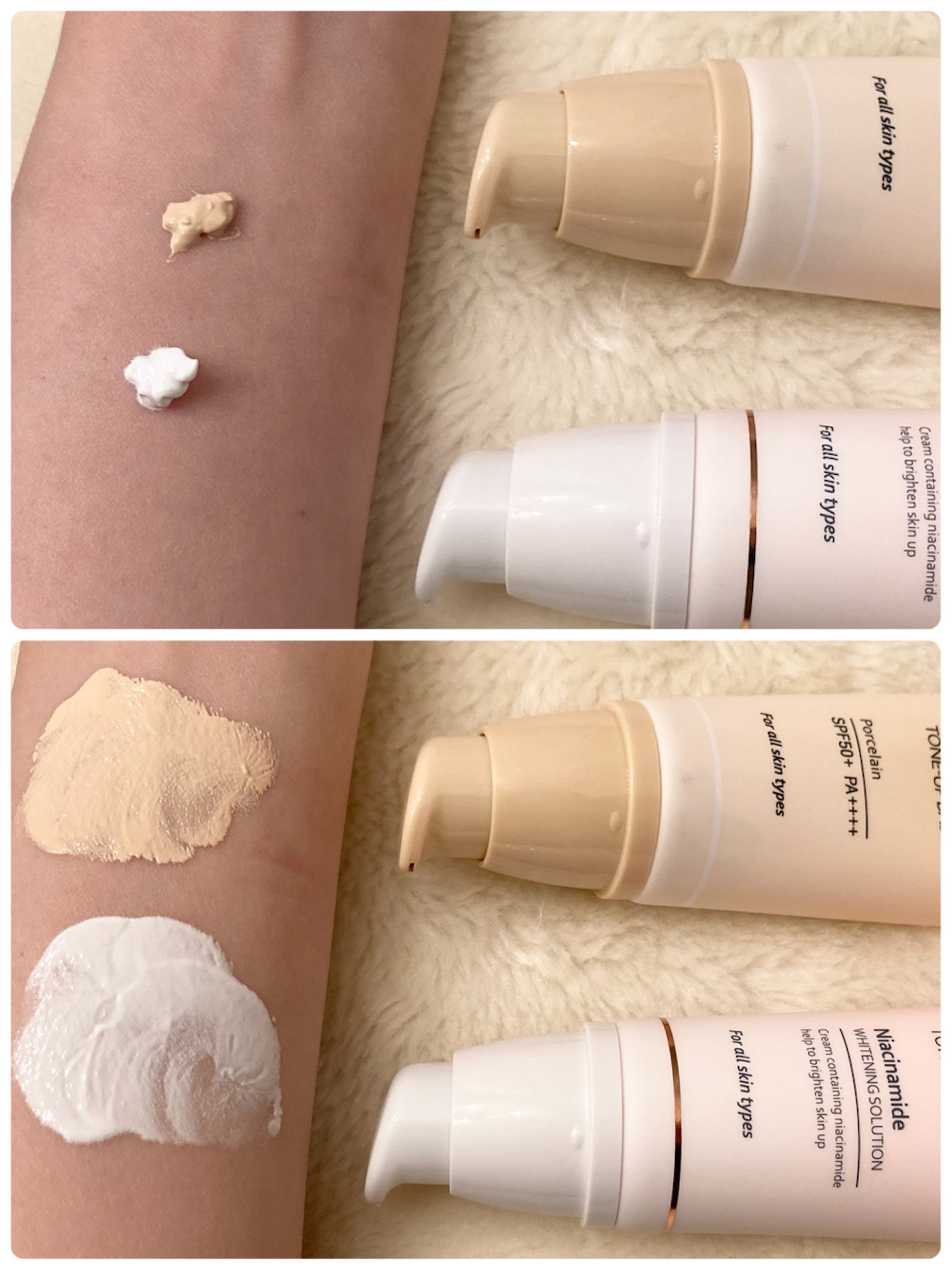 ホワイトニングドレストーンアップクリーム/COSNORI/化粧下地を使ったクチコミ(4枚目)