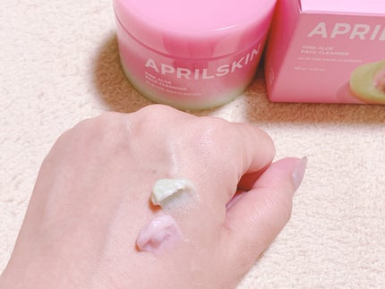 ピンクアロエメレンゲクレンザー/APRILSKIN/その他洗顔料を使ったクチコミ(4枚目)