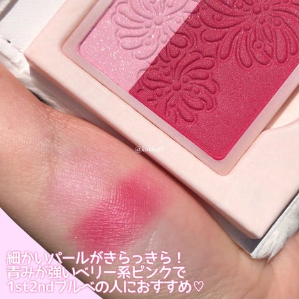 プレスト ブラッシュ 07 さくらんぼのコンポート/PAUL & JOE BEAUTE/パウダーチークを使ったクチコミ(3枚目)