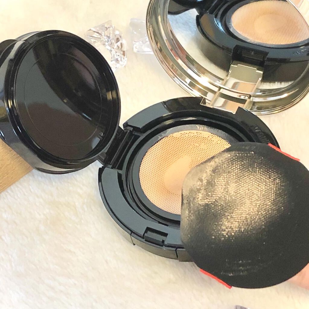 ドラマティックジェリーコンパクト 02やや明るめ〜中間的な明るさ/マキアージュ/クッションファンデーションを使ったクチコミ（3枚目）