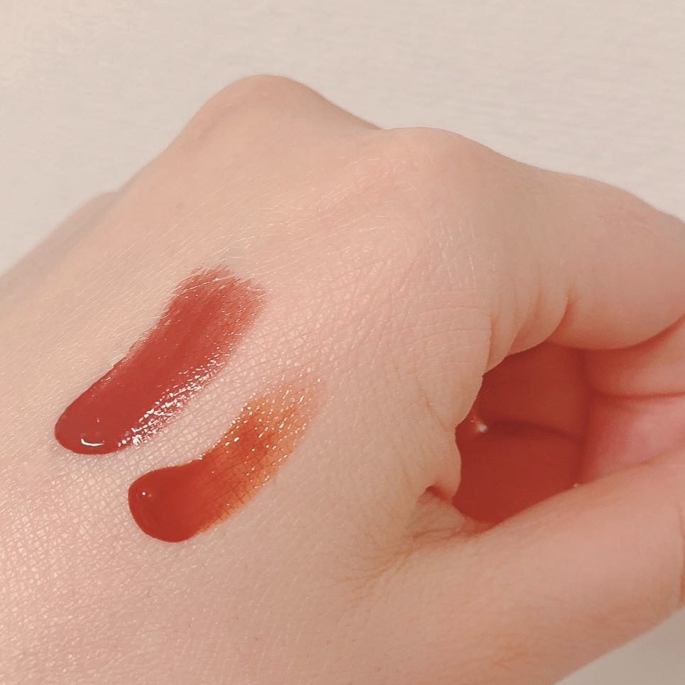 ジューシーラスティングティント/rom&nd/リップティントを使ったクチコミ（2枚目）