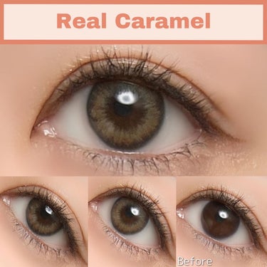 Real Caramel /TTDeye/カラーコンタクトレンズを使ったクチコミ（9枚目）