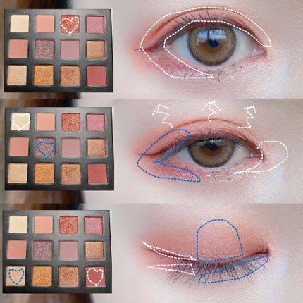 HEXZEスターライトファントム12アイシャドウ01/HEXZE(ヘックスゼ)/アイシャドウパレットを使ったクチコミ(4枚目)