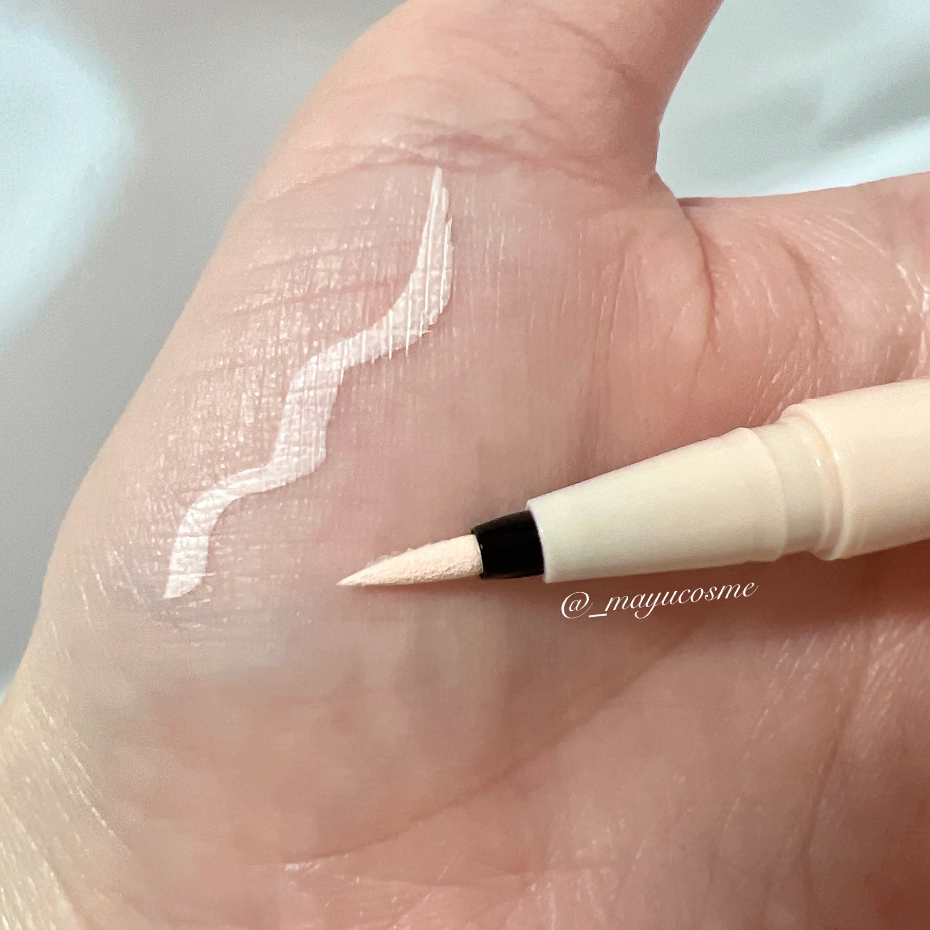 アイジェニックカラーライナー 00 バニラベージュ/CEZANNE/アイライナーを使ったクチコミ（2枚目）