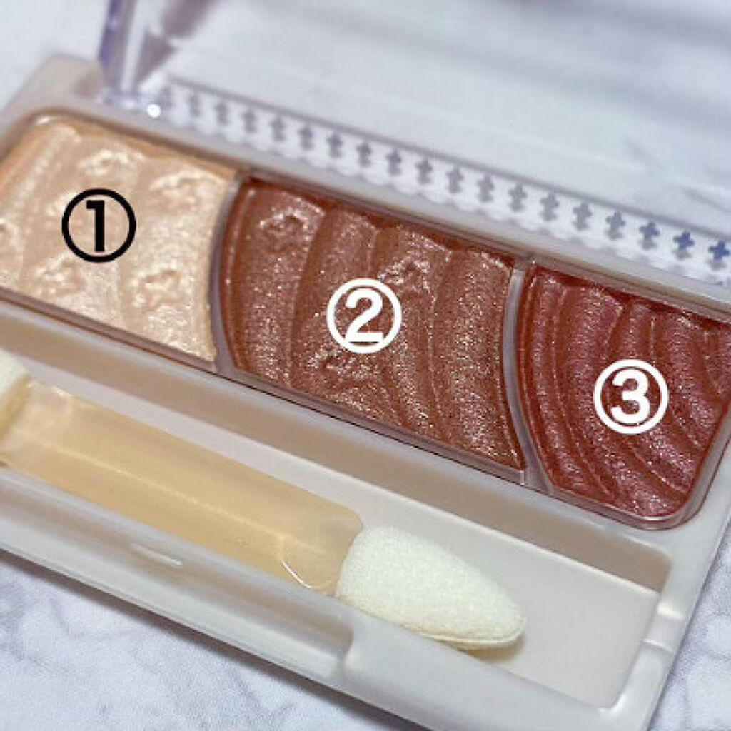 トーンアップアイシャドウ/CEZANNE/アイシャドウパレットを使ったクチコミ（2枚目）