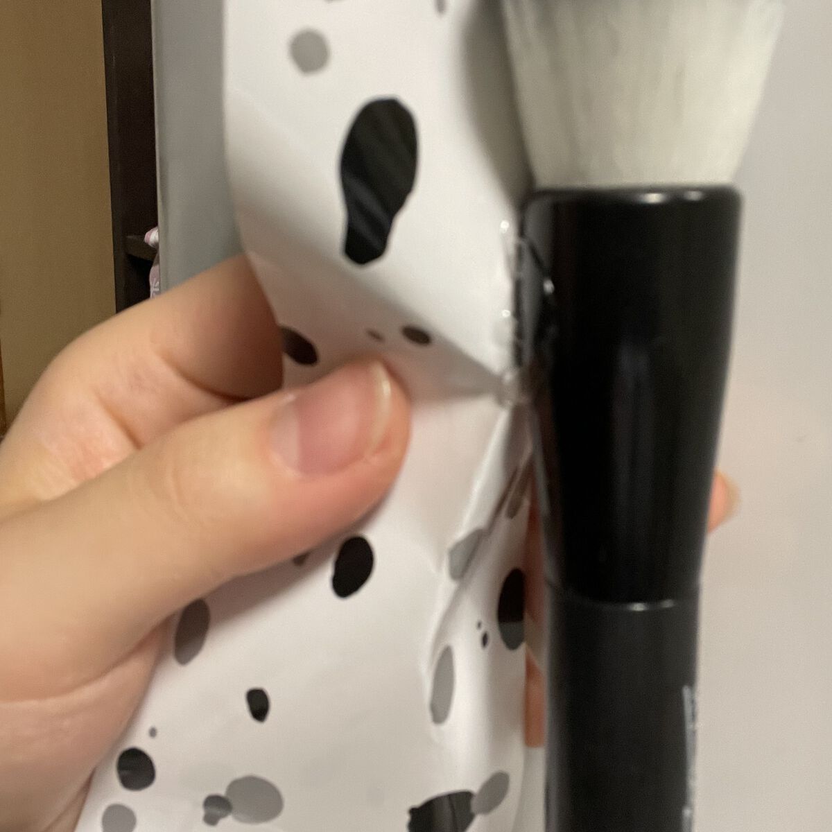 UR GLAM　CHEEK BRUSH/U R GLAM/メイクブラシを使ったクチコミ（2枚目）