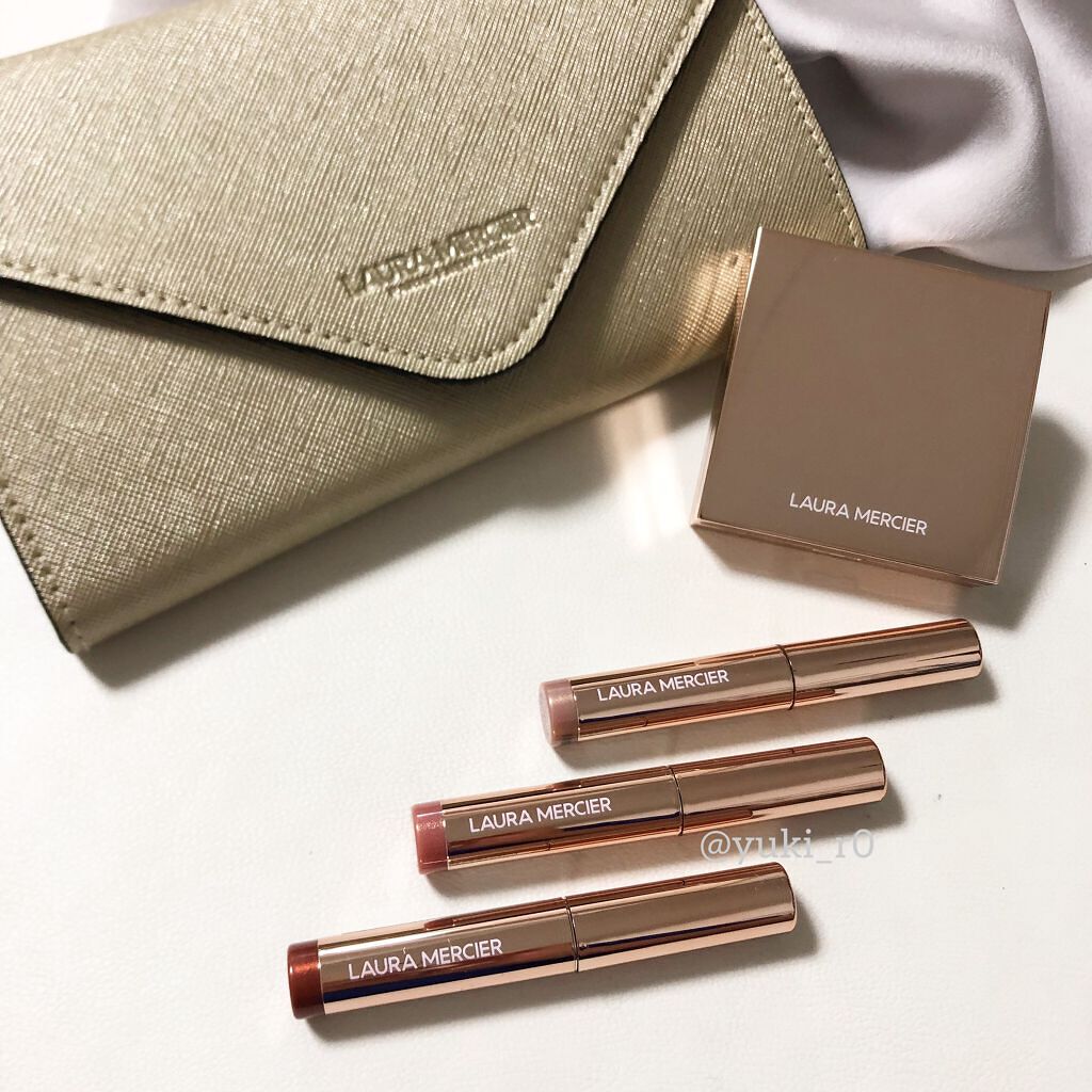 ローズグロウ リフレクションズ キャビアスティック トリオ/ローラ メルシエ/スティックアイシャドウを使ったクチコミ（1枚目）