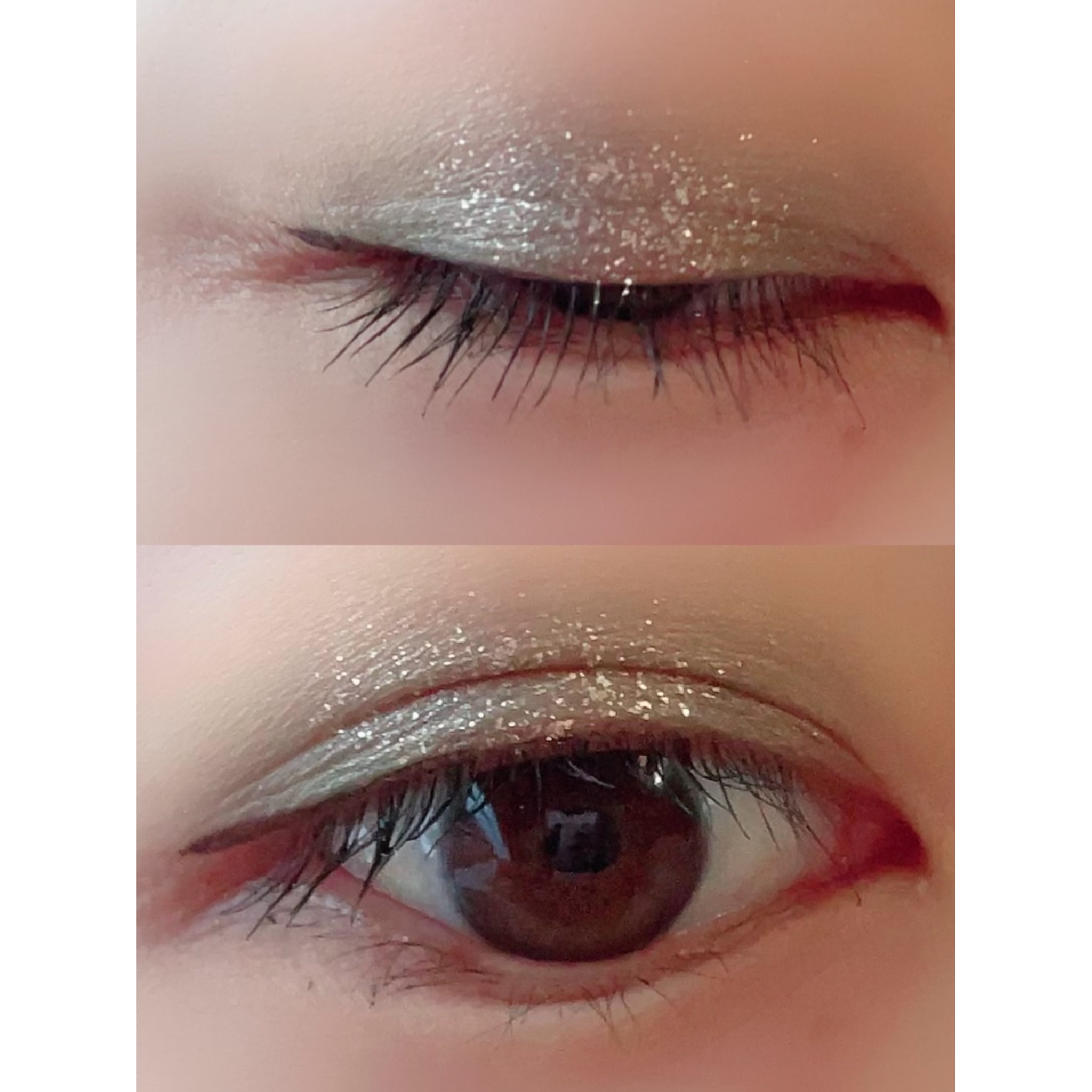 リキッド アイ グリッター/stimmung/グリッターを使ったクチコミ（2枚目）